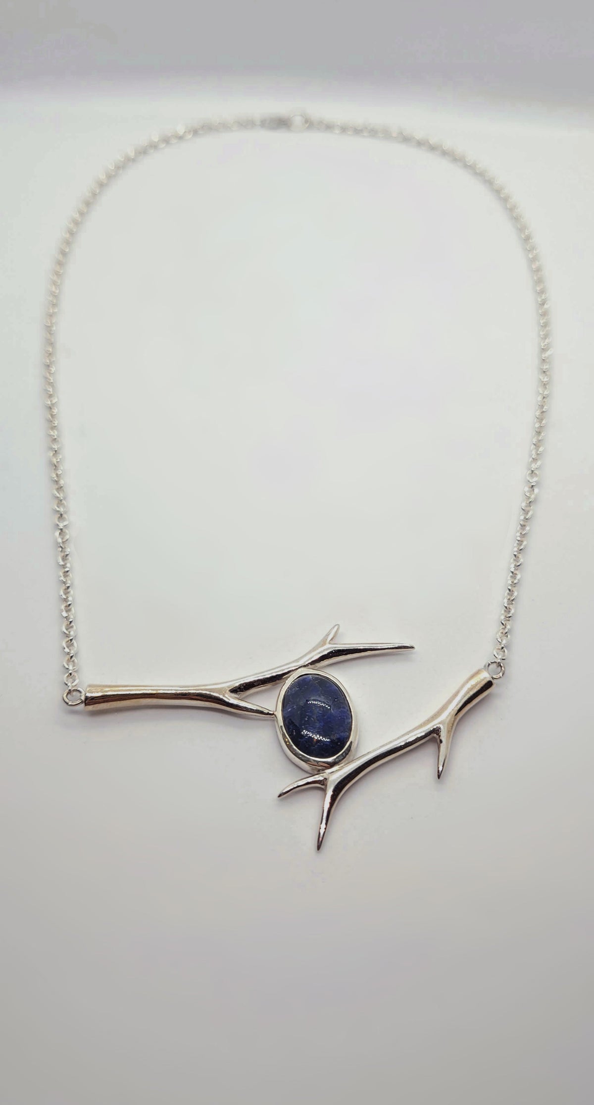 Ontario sodalite and branch necklace