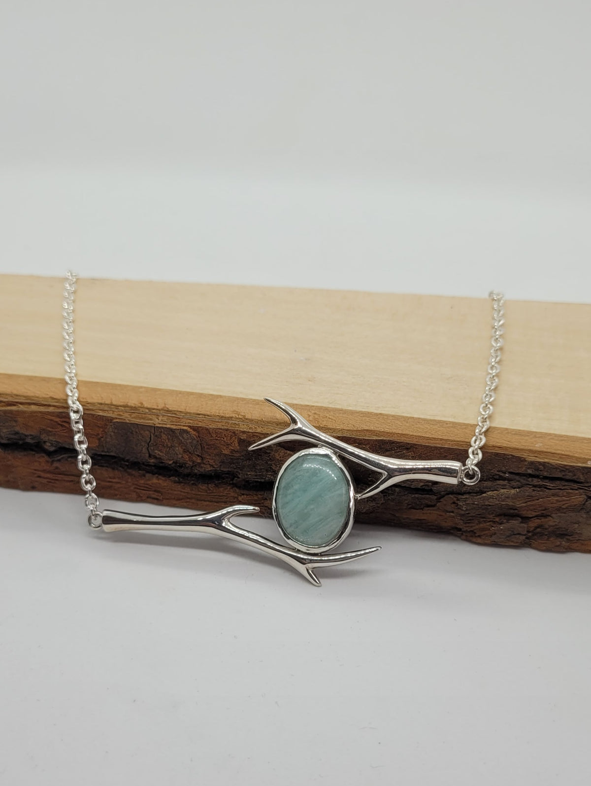 Collier branches et amazonite du Saguenay