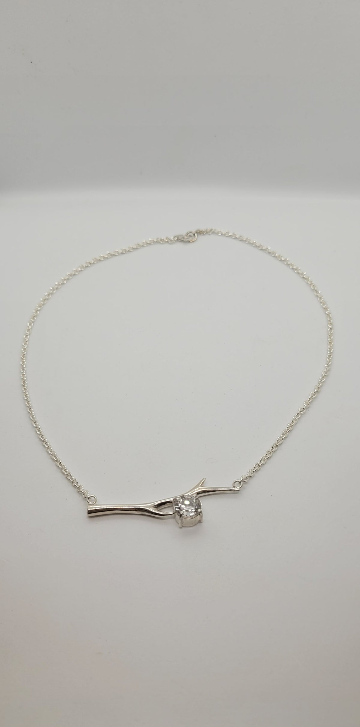 Collier branches et cristal du Lac St Jean