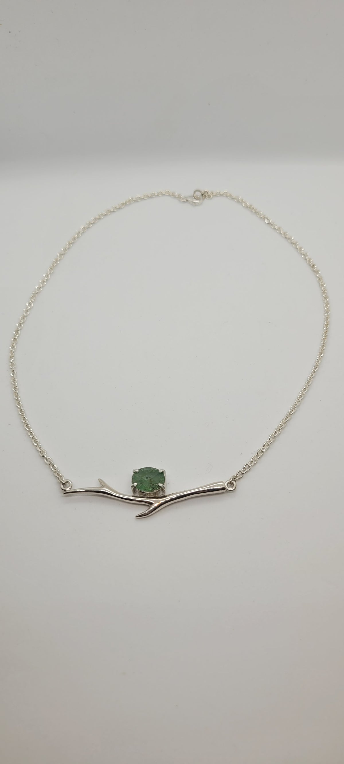 Québec tourmaline and branch necklace